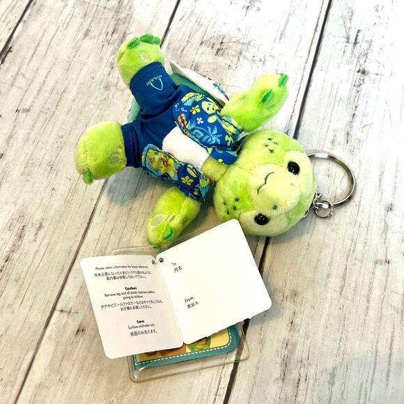 NEW Disney Aulani Resort Exclusive Olu Mel Turtle Plush Keychain Bag Charm NWT - Picture 5 of 7